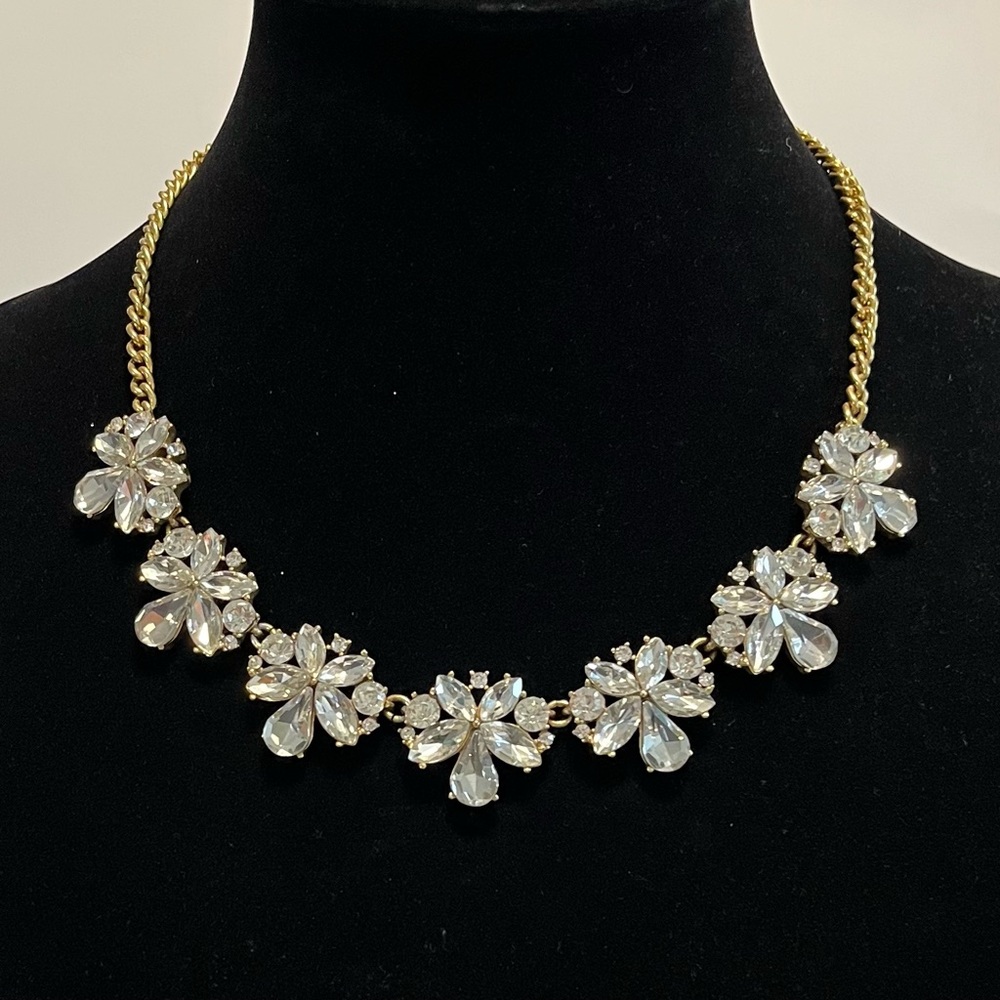 J Crew Sparkle Clear Rhinestones Necklace